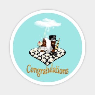 Wedding Day Congratulations Gift Magnet